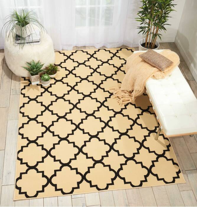 Nourison Grafix Beige 53 X 73 Area Rug 805-113312 Image 3