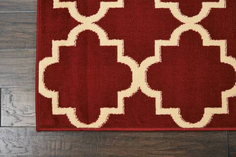 Nourison Grafix Red 710 X 910 Area Rug 805-113315 Image 1