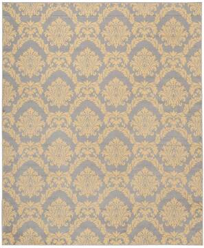 Nourison Grafix Grey Rectangle 8x10 ft Polypropylene Carpet 113317