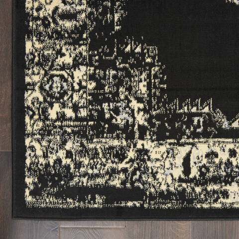 Nourison Grafix Black 710 X 910 Area Rug 805-113318 Image 1