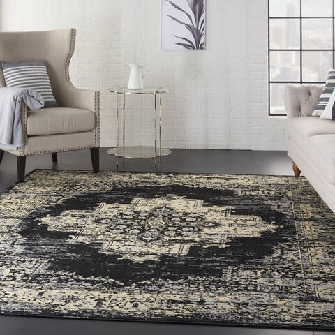 Nourison Grafix Black 710 X 910 Area Rug 805-113318 Image 6
