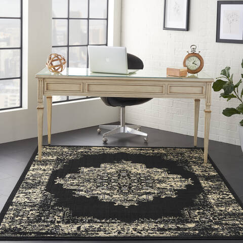 Nourison Grafix Black 53 X 73 Area Rug 805-113319 Image 3