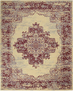 Nourison Grafix Beige Rectangle 8x10 ft Polypropylene Carpet 113321