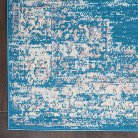 Nourison Grafix Blue 60 X 90 Area Rug 805-113330 Image 1