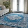 Nourison Grafix Blue 710 X 910 Area Rug  805-113331 Thumb 5