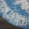 Nourison Grafix Blue Round 80 X 80 Area Rug 805-113332 Thumb 1