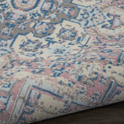 Nourison Grafix Beige Round 80 X 80 Area Rug 805-113333 Image 2