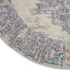 Nourison Grafix Beige Round 80 X 80 Area Rug 805-113333 Thumb 5