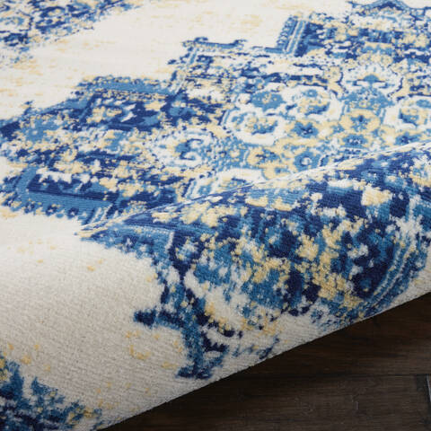 Nourison Grafix White Round 53 X 53 Area Rug 805-113339 Image 2