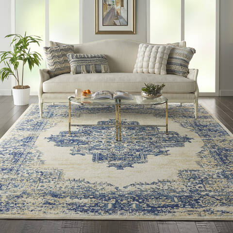 Nourison Grafix White 86 X 120 Area Rug 805-113342 Image 3