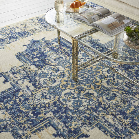 Nourison Grafix White 86 X 120 Area Rug 805-113342 Image 4