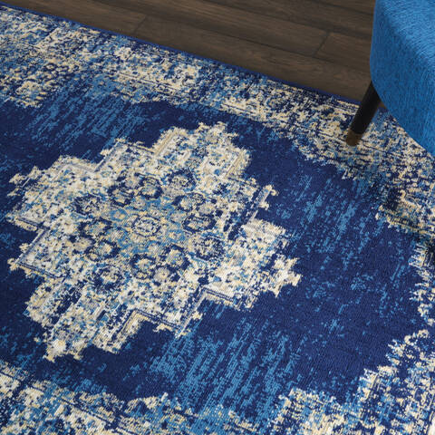 Nourison Grafix Blue 39 X 59 Area Rug 805-113343 Image 4