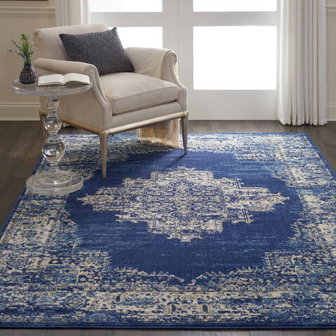 Nourison Grafix Blue 60 X 90 Area Rug 805-113344 Image 3