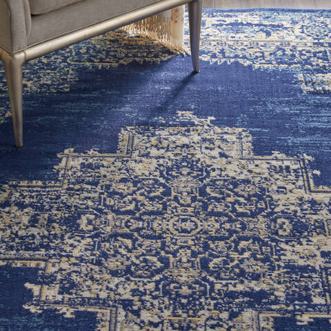 Nourison Grafix Blue 60 X 90 Area Rug 805-113344 Image 4