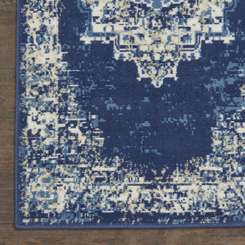 Nourison Grafix Blue 86 X 120 Area Rug 805-113347 Image 1