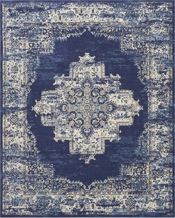 Nourison Grafix Blue 86 X 120 Area Rug 805-113347 Image 0