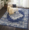 Nourison Grafix Blue 86 X 120 Area Rug  805-113347 Thumb 4