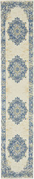 Nourison Grafix White Runner 2'3" X 10'0" Area Rug  805-113348