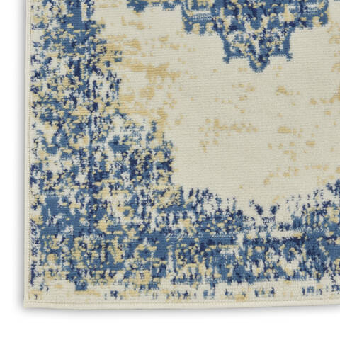 Nourison Grafix White Runner 23 X 120 Area Rug 805-113350 Image 3