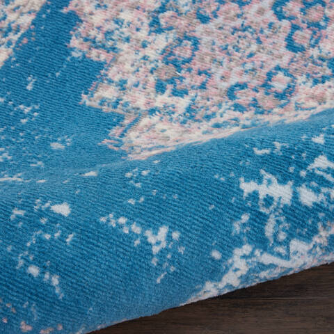 Nourison Grafix Blue Runner 22 X 76 Area Rug 805-113352 Image 2