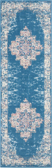 Nourison Grafix Blue Runner 22 X 76 Area Rug 805-113352 Image 0