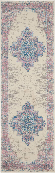 Nourison Grafix Beige Runner 22 X 76 Area Rug 805-113353 Image 0