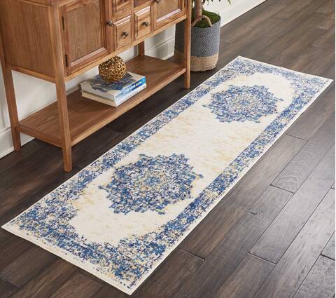 Nourison Grafix White Runner 23 X 76 Area Rug 805-113354 Image 3
