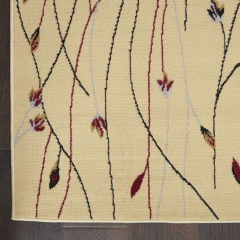 Nourison Grafix Beige 53 X 73 Area Rug 805-113357 Image 1
