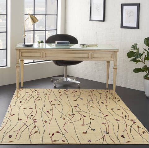 Nourison Grafix Beige 53 X 73 Area Rug 805-113357 Image 3