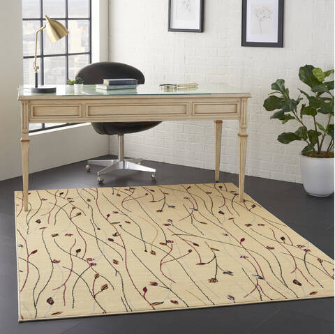 Nourison Grafix Beige 53 X 73 Area Rug 805-113357 Image 6