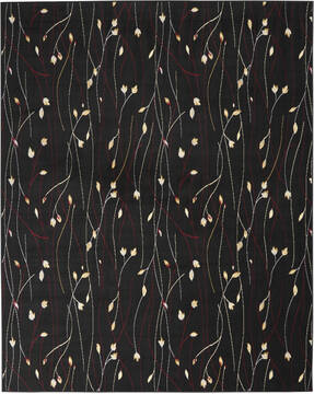 Nourison Grafix Black Rectangle 8x10 ft Polypropylene Carpet 113360
