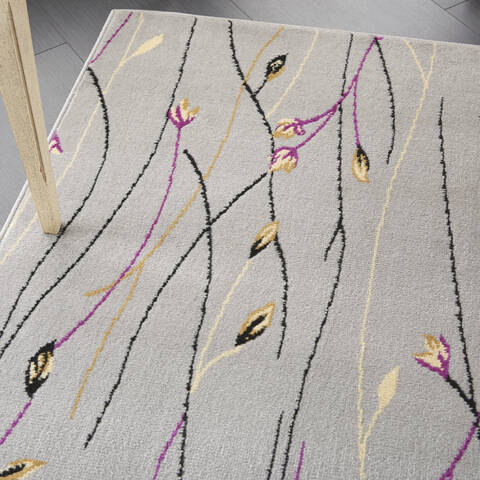 Nourison Grafix Grey 53 X 73 Area Rug 805-113361 Image 4