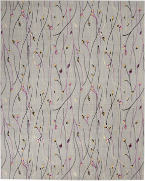 Nourison Grafix Grey Rectangle 8x10 ft Polypropylene Carpet 113362