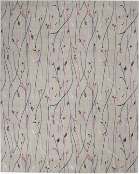 Nourison Grafix Grey Rectangle 8x10 ft Polypropylene Carpet 113362