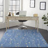 Nourison Grafix Blue 53 X 73 Area Rug  805-113364 Thumb 3