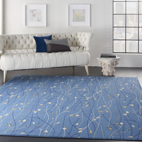 Nourison Grafix Blue 710 X 910 Area Rug 805-113365 Image 5