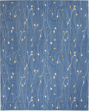Nourison Grafix Blue Rectangle 8x10 ft Polypropylene Carpet 113365