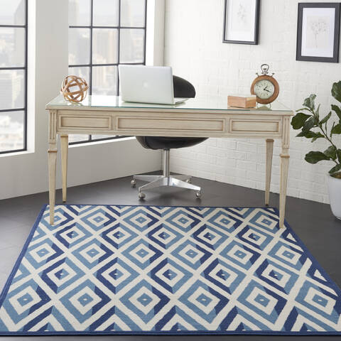 Nourison Grafix White 53 X 73 Area Rug 805-113367 Image 3