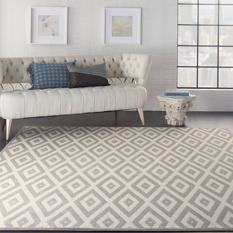 Nourison Grafix White 710 X 910 Area Rug 805-113370 Image 3