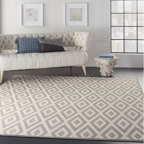 Nourison Grafix White 710 X 910 Area Rug 805-113370 Image 5