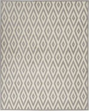 Nourison Grafix White Rectangle 8x10 ft Polypropylene Carpet 113370