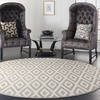 Nourison Grafix White Round 80 X 80 Area Rug 805-113371 Thumb 3