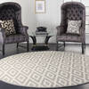 Nourison Grafix White Round 80 X 80 Area Rug 805-113371 Thumb 5