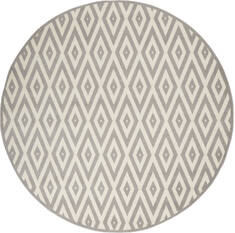 Nourison Grafix White Round 8'0" X 8'0" Area Rug  805-113371