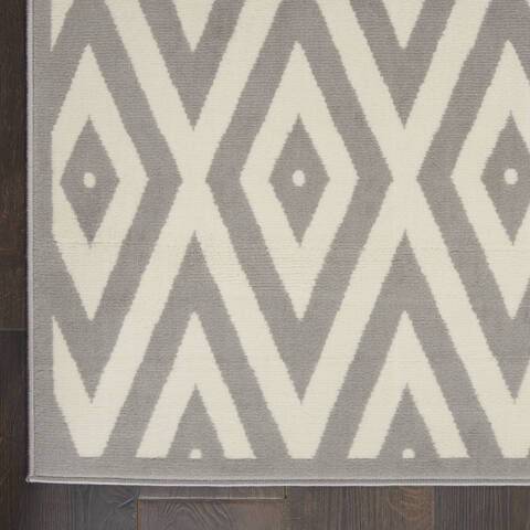 Nourison Grafix White 39 X 59 Area Rug 805-113373 Image 1