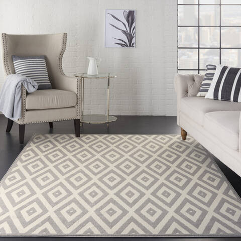 Nourison Grafix White 39 X 59 Area Rug 805-113373 Image 3
