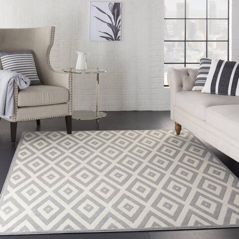 Nourison Grafix White 39 X 59 Area Rug 805-113373 Image 6