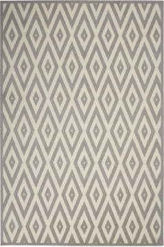 Nourison Grafix White Rectangle 4x6 ft Polypropylene Carpet 113373