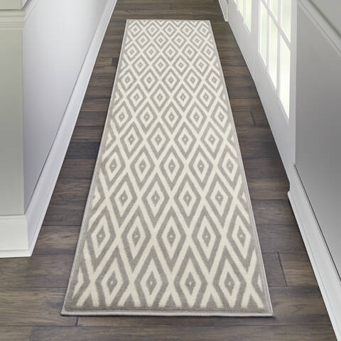 Nourison Grafix White Runner 23 X 76 Area Rug 805-113376 Image 3