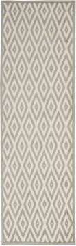 Nourison Grafix White Runner 2'3" X 7'6" Area Rug  805-113376